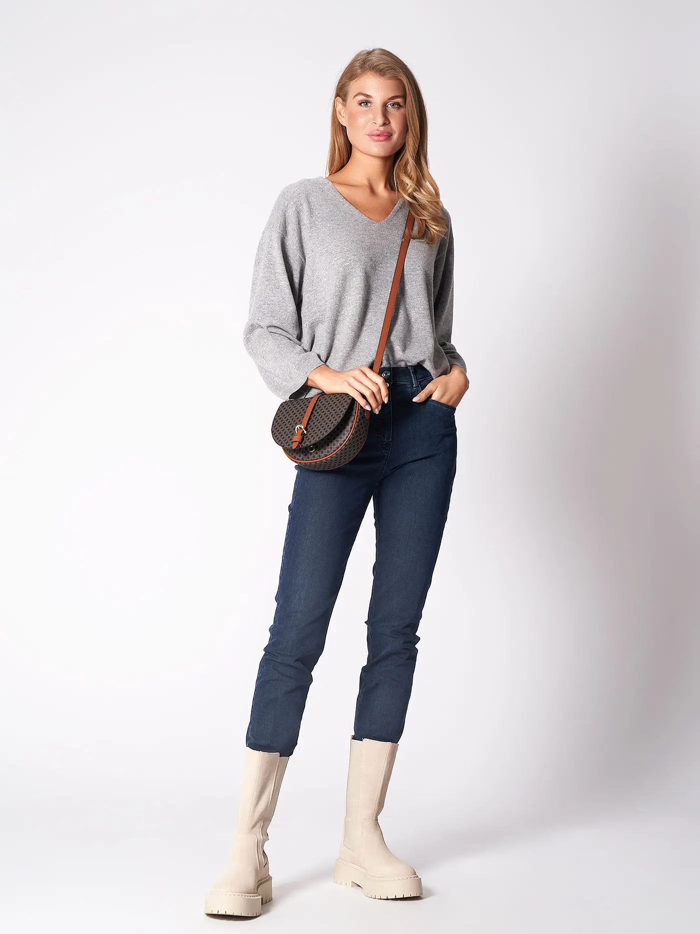 REPEAT | Kaschmir Pullover | grau